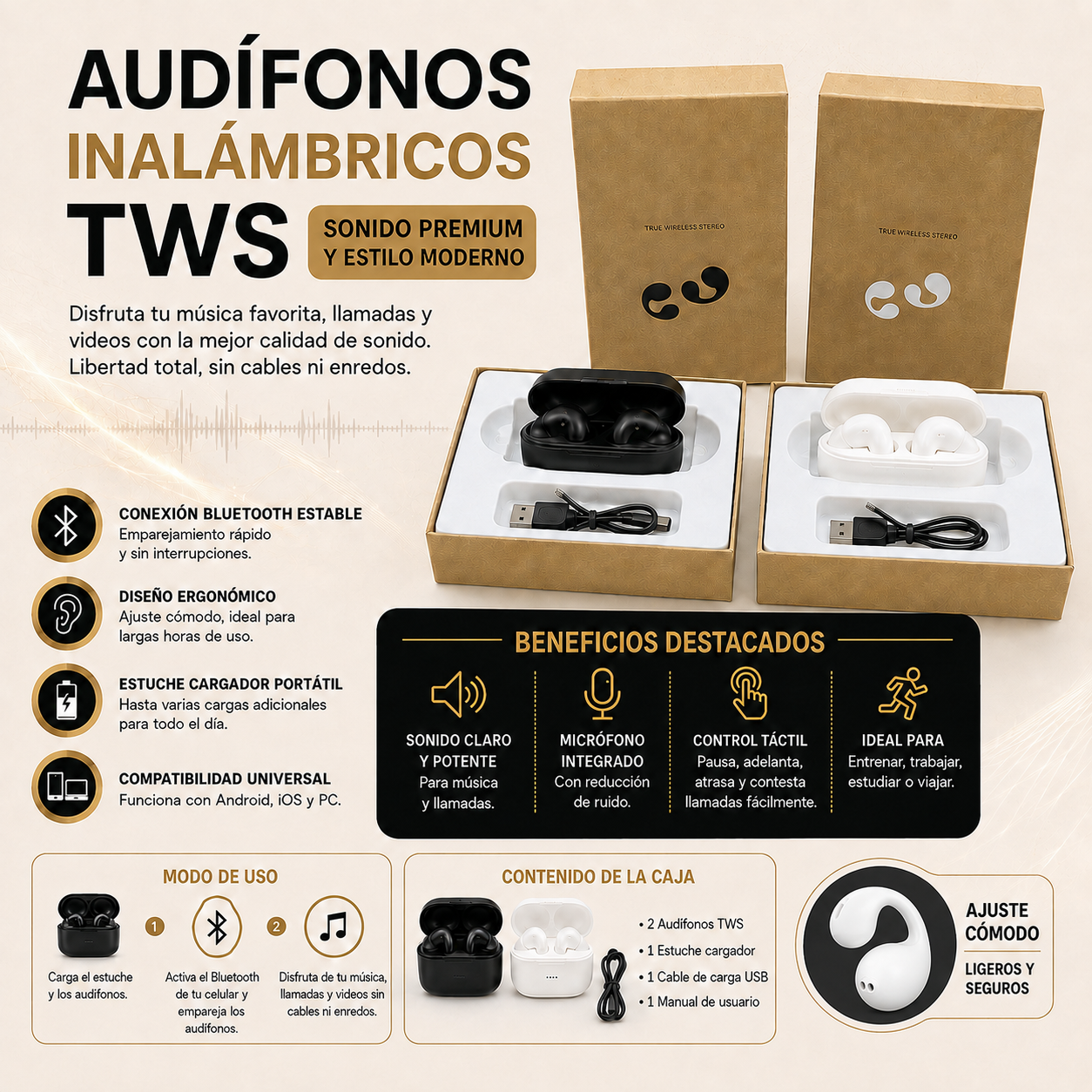 AUDIFONO ESTILO ARETE